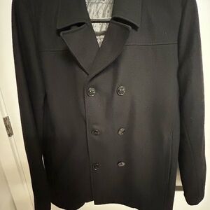 Kenneth Cole New York Black Pea Coat